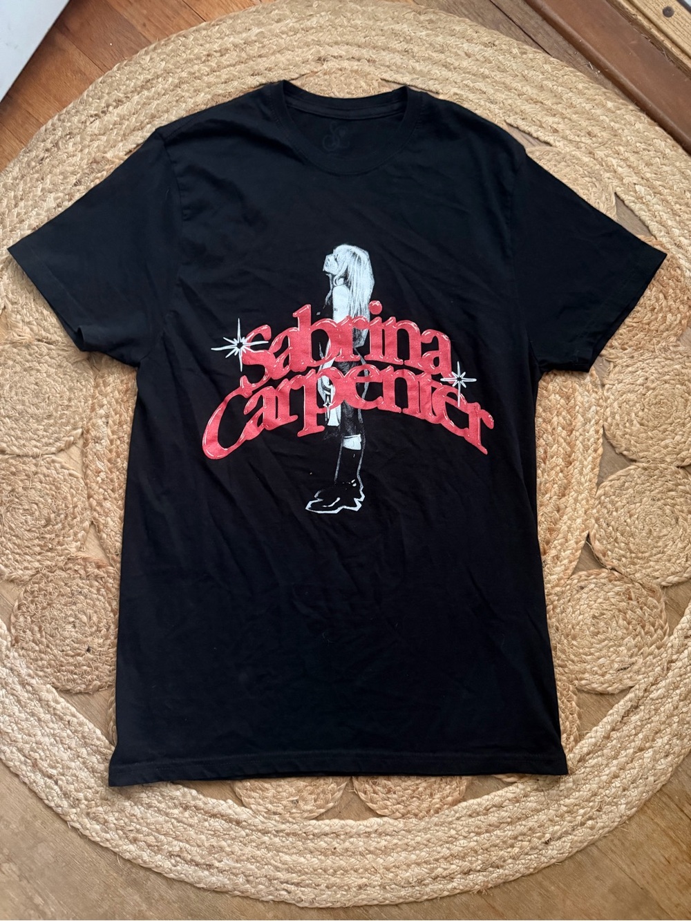 Sabrina Carpenter Merch- Black Graphic Tee